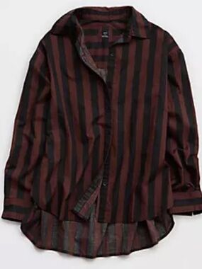 Aerie Good Day Button Down
Shirt & Shorts in Deep Earth